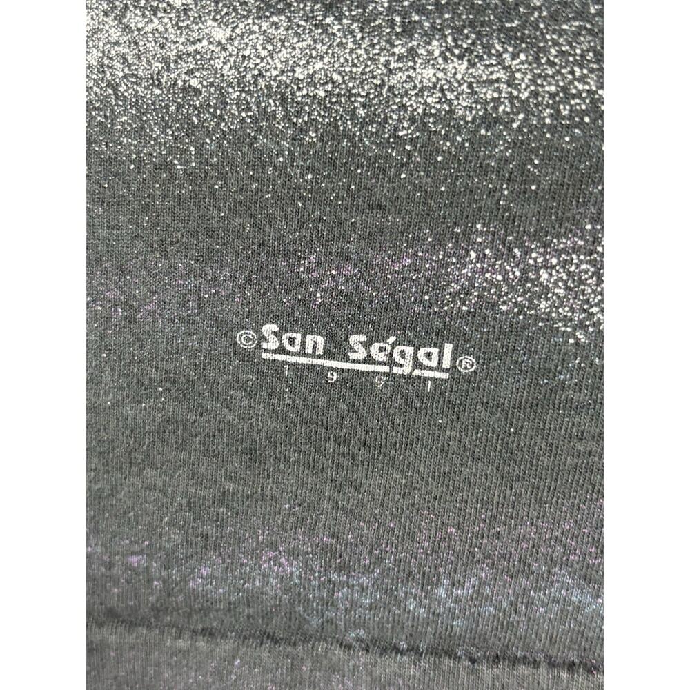 Vtg 90’s San Segal Wolf T-shirt Adult Large Double Sided AOP 1991 Nature Grunge - Picture 4 of 8